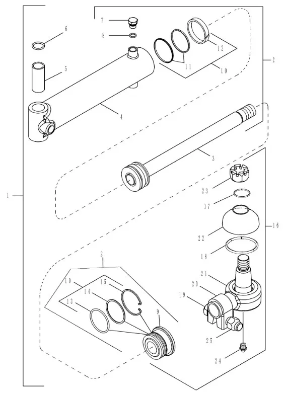 87455639 - Цилиндр в сборе