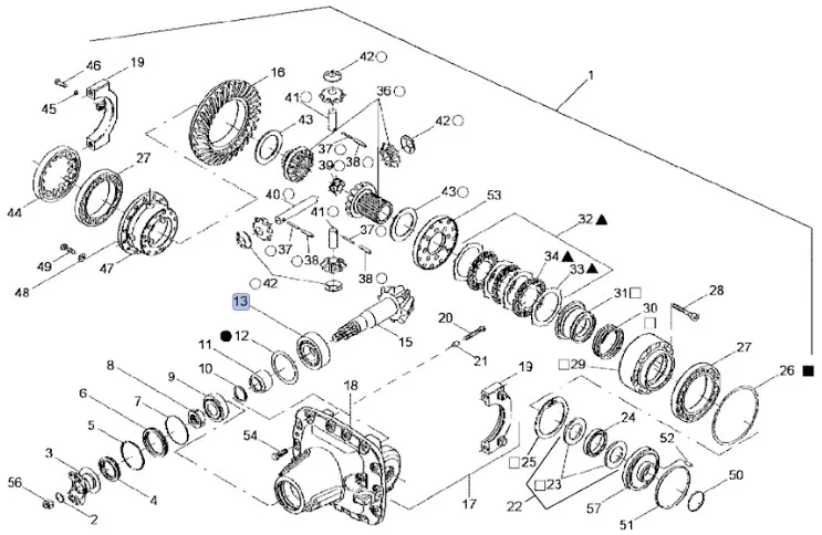 87674554 - Подшипник в сб. (Claas 11428340) шкв. / хв. моста пер. DS/CNH 5кл. T8T8./Mg., Axion9